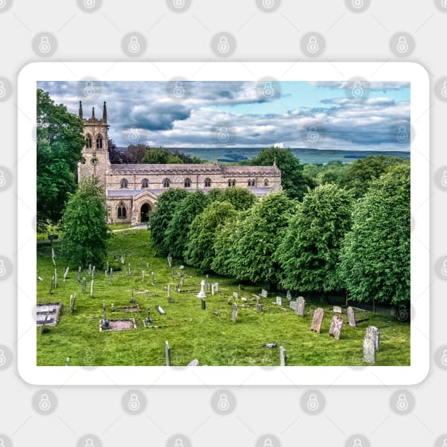 Church of St Andrew at Aysgarth, Yorkshire Sticker by IanWL